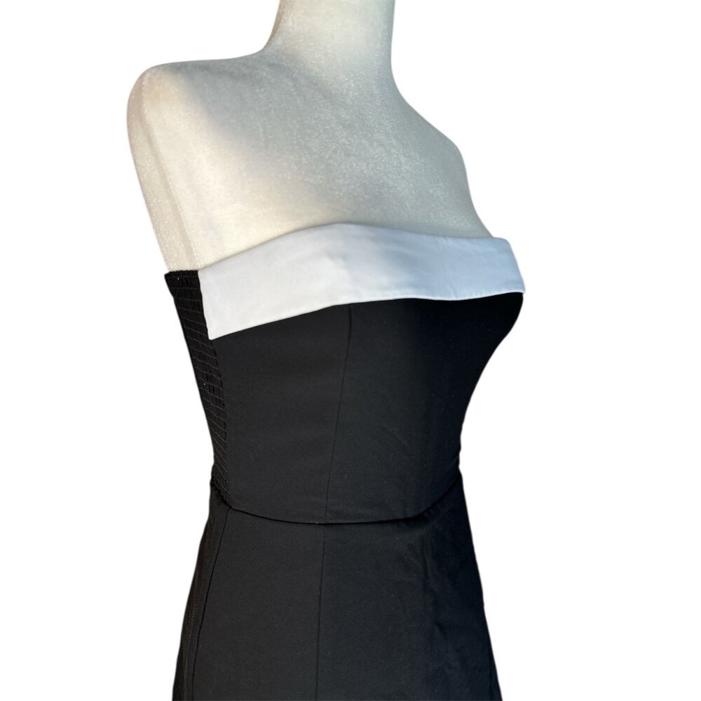 Amanda Uprichard Kerry Skort Romper in Black & Ivory X-Small New Womens Dressy - Picture 5 of 15